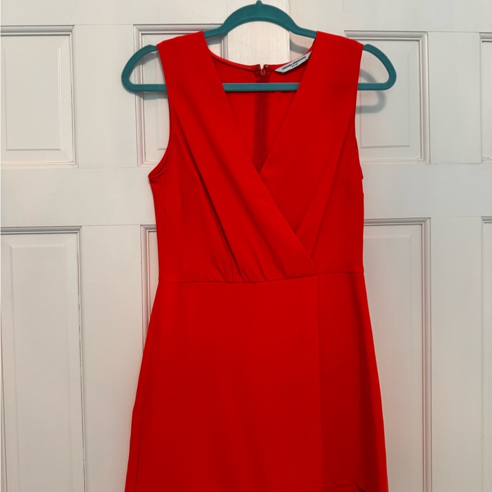 Amanda Uprichard Vibrant Orange Romper